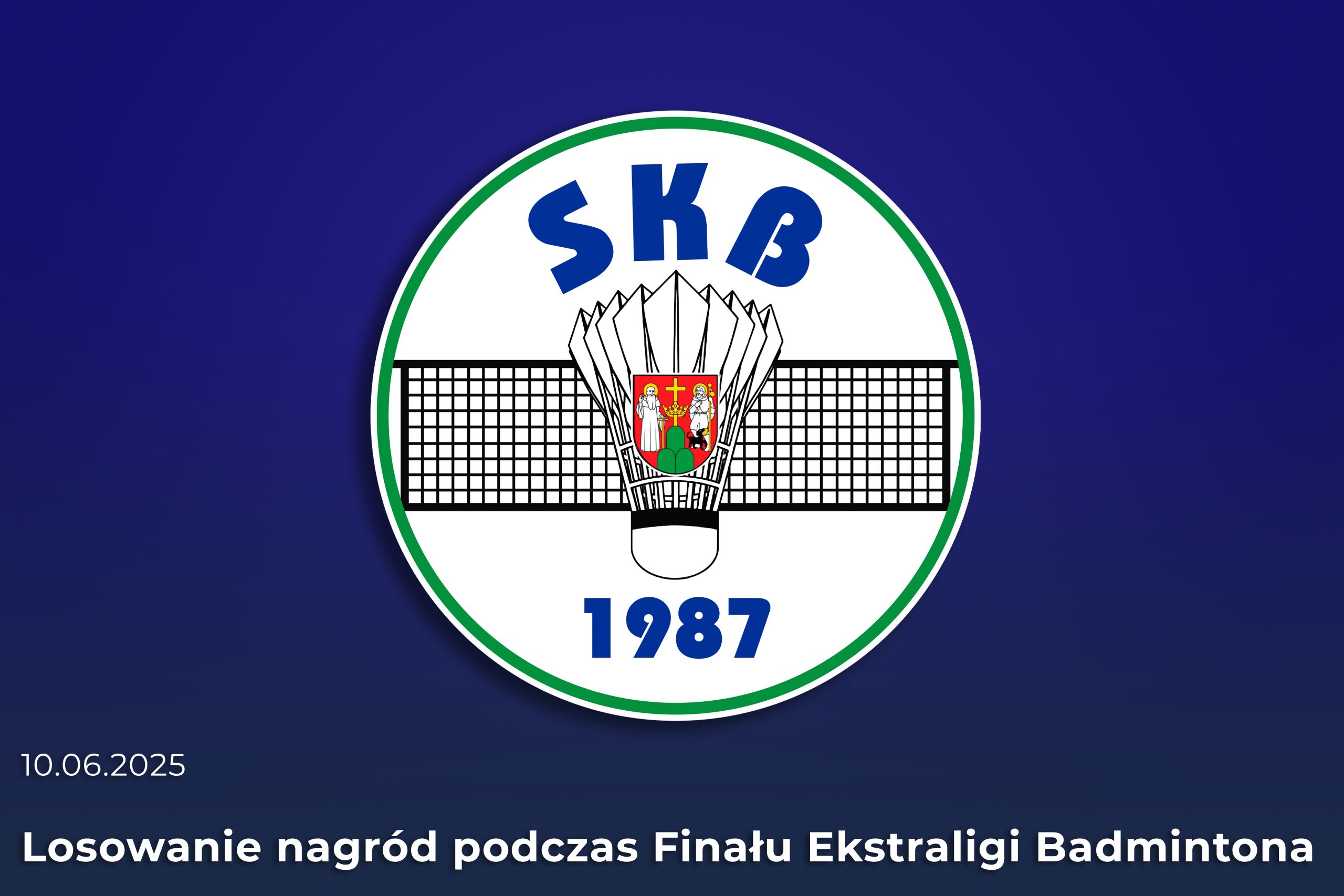 Losowanie nagród podczas Finału Ekstraligi Badmintona