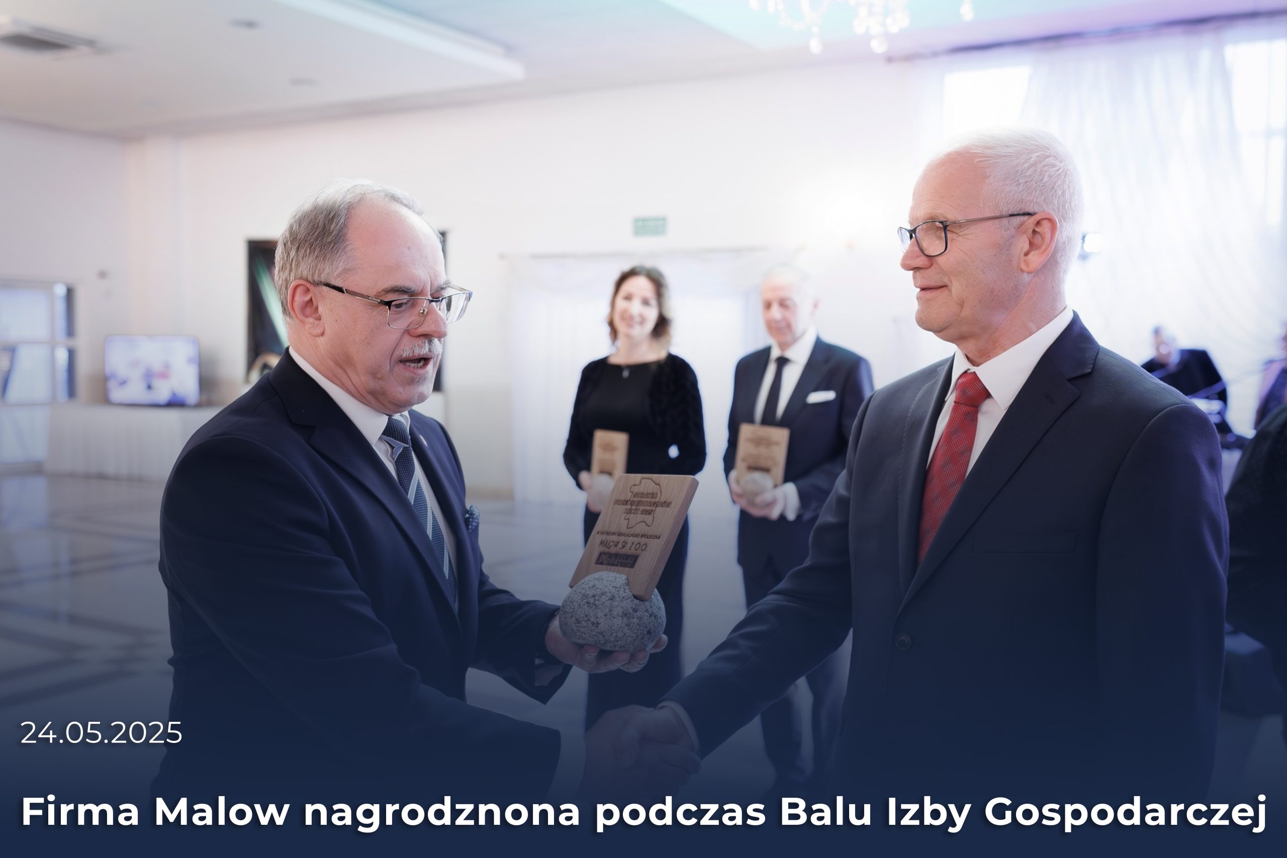Firma Malow z nagrodą podczas Balu Przedsiębiorcy z okazji 10-lecia Izby Przemysłowo-Gospodarczej w Suwałkach