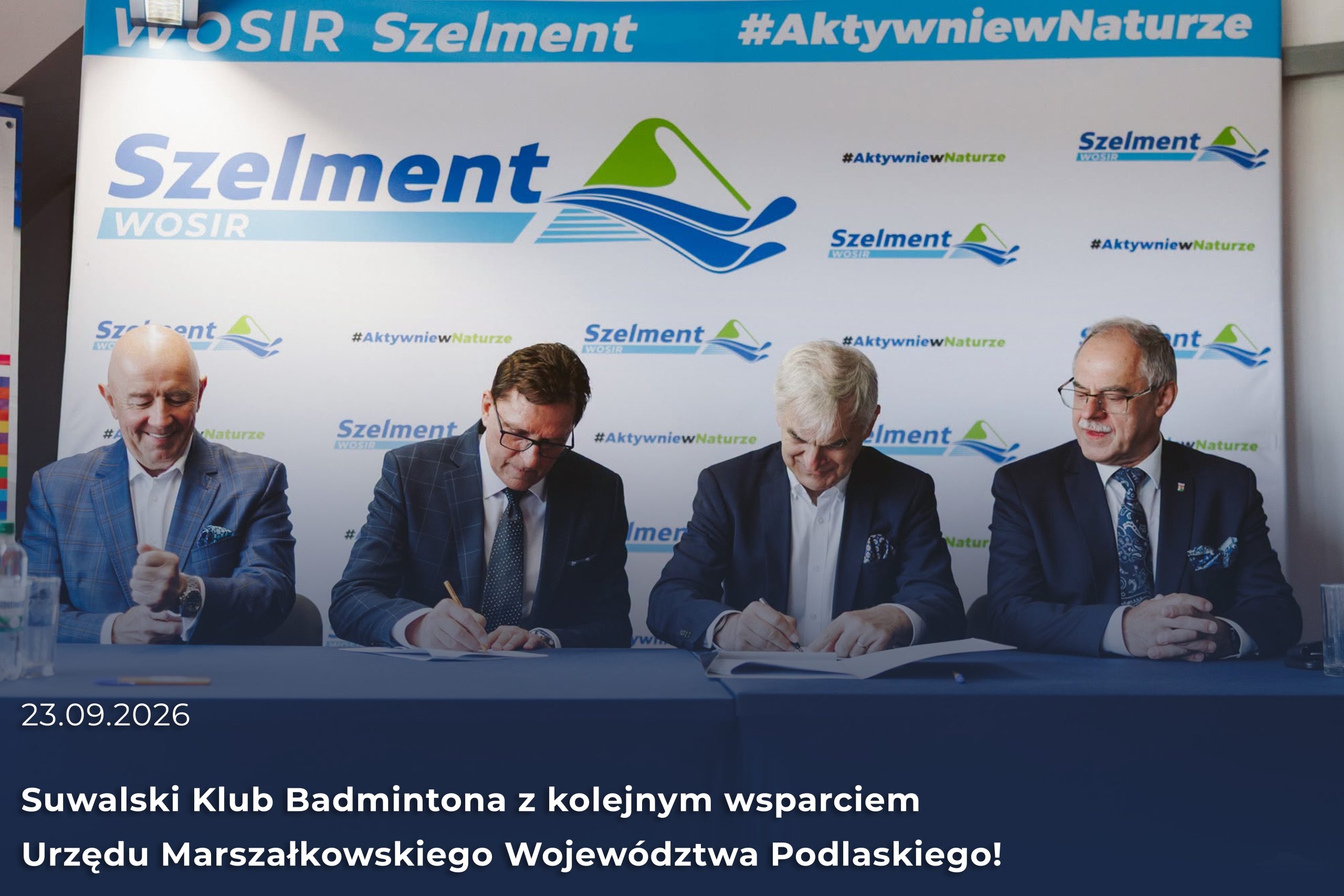 Suwalski Klub Badmintona z kolejnym wsparciem Urzędu Marszałkowskiego Województwa Podlaskiego!